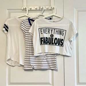 3 White T-shirt Bundle